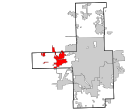 Tulsa County Oklahoma incorporated and unincorporated areas Sand Springs highlighted